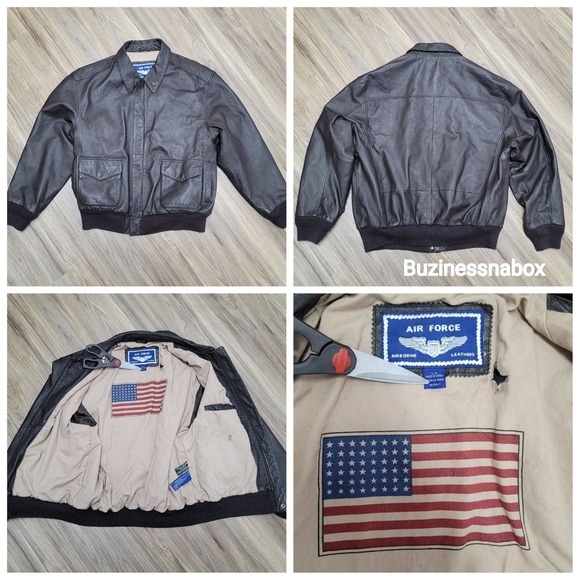 Air force Other - Vtg Air Force Leather Bomber Jacket